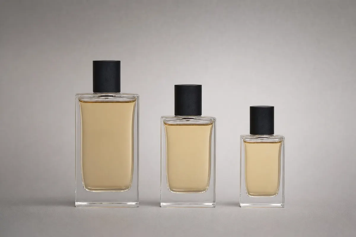 Flacon de parfum, la gamme