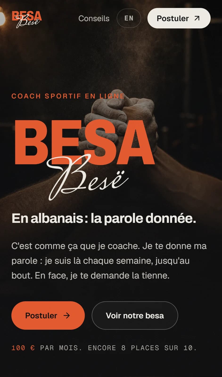 Besa Coaching, The opening