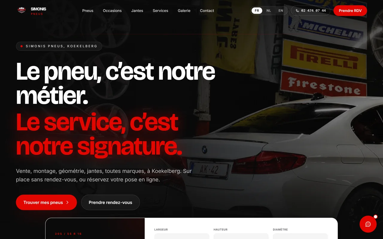 Garage pneumatiques