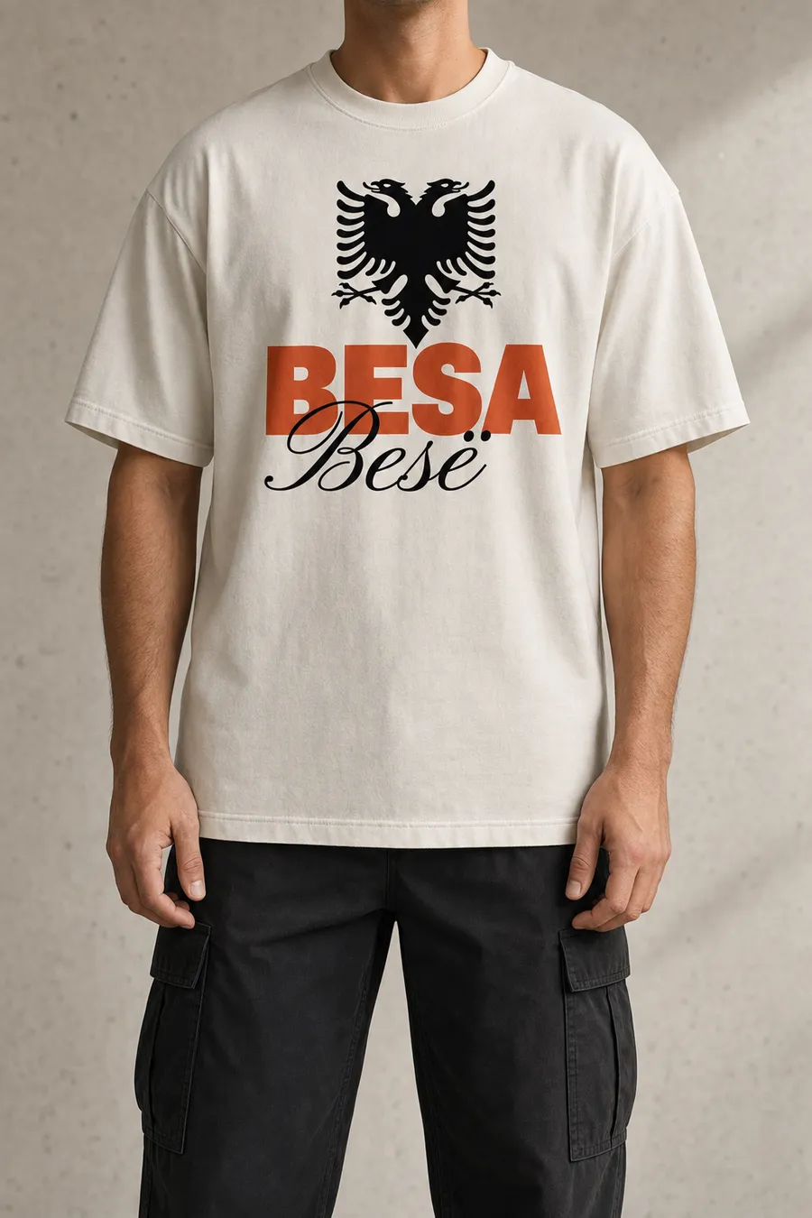 BESA Textile, Le modèle crème, de face